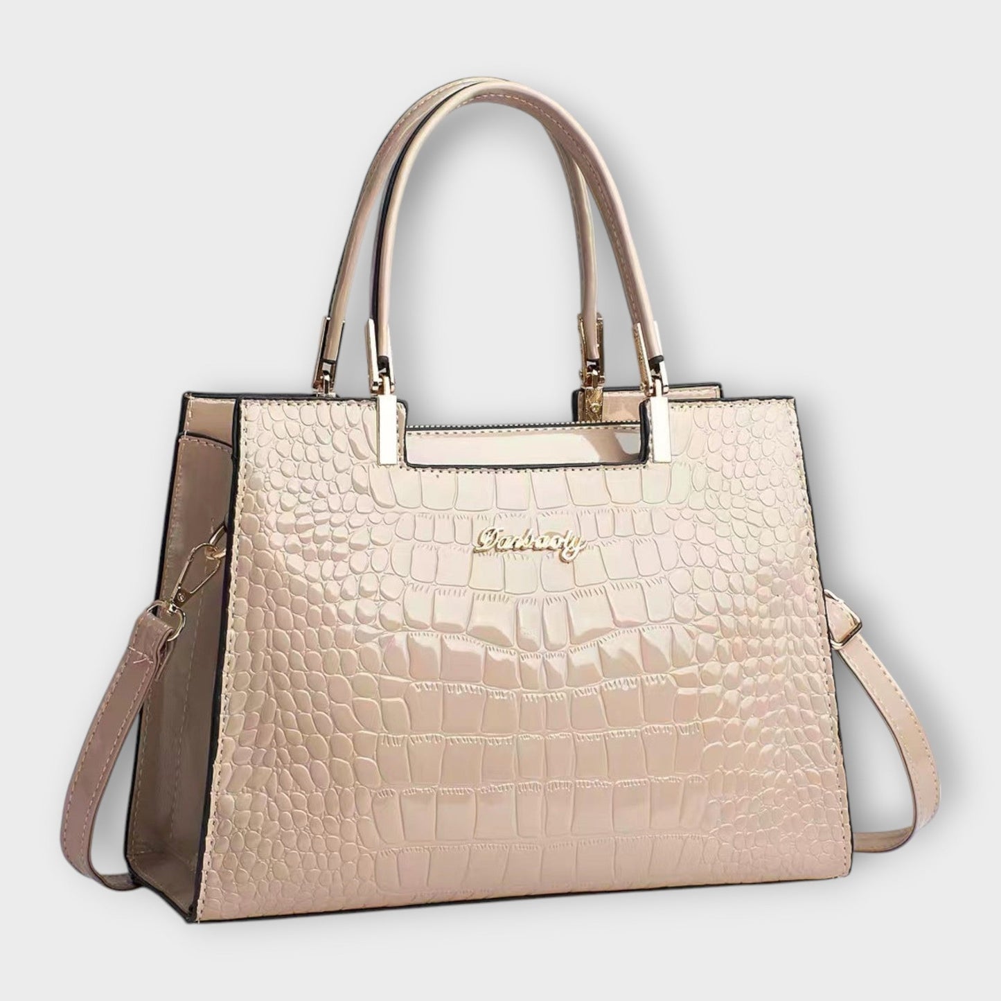 Gianna Boutique - Sac à Main en Cuir Croco Brillant