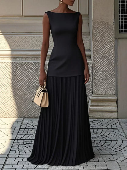 Micaela | Robe longue plissée de design