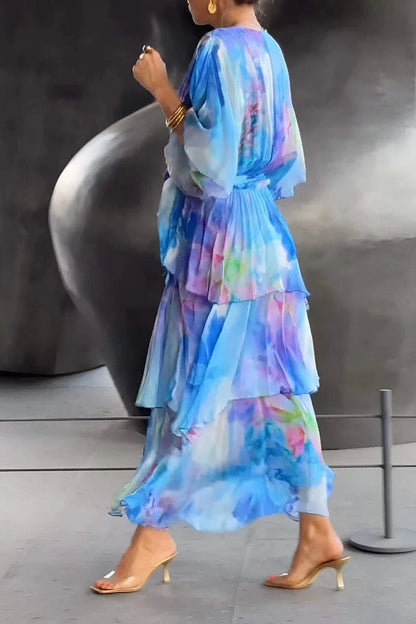 Cassia – Robe fluide en chiffon pour femme