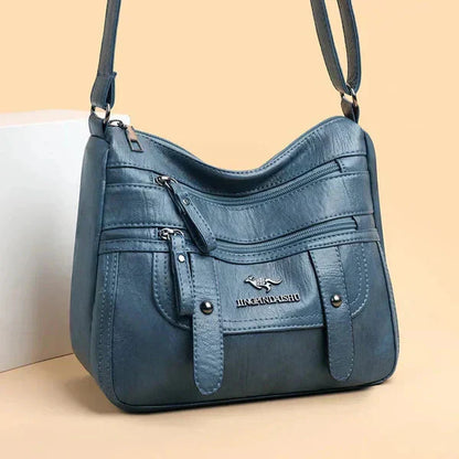 Wren | Sac en PU Cuir Rétro Multi-Poches Élégant