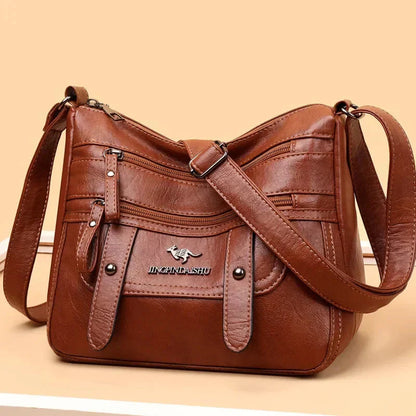 Wren | Sac en PU Cuir Rétro Multi-Poches Élégant