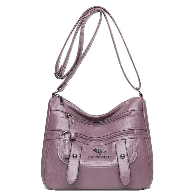 Wren | Sac en PU Cuir Rétro Multi-Poches Élégant