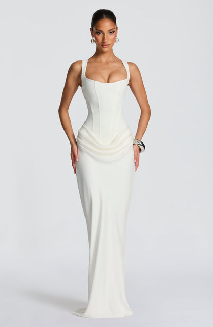 Leonor ❘ Robe maxi à décolleté carré