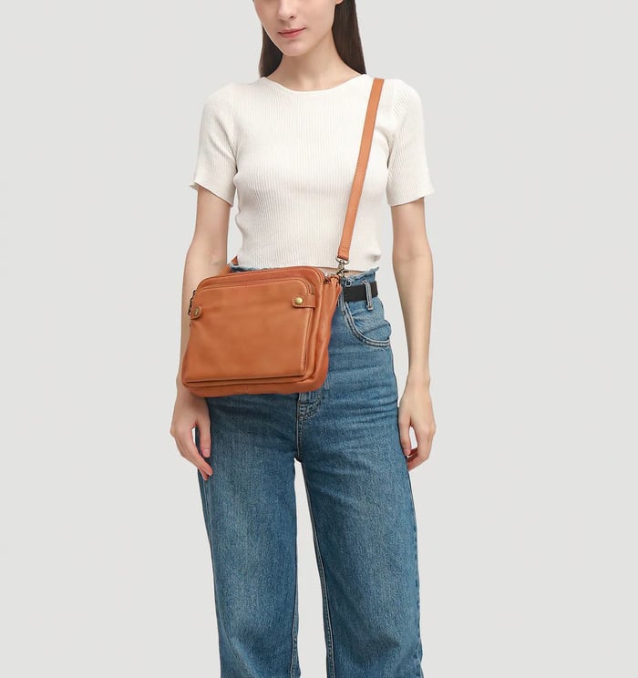 Jovie - Sac à Bandoulière Élégant à Trois Couches