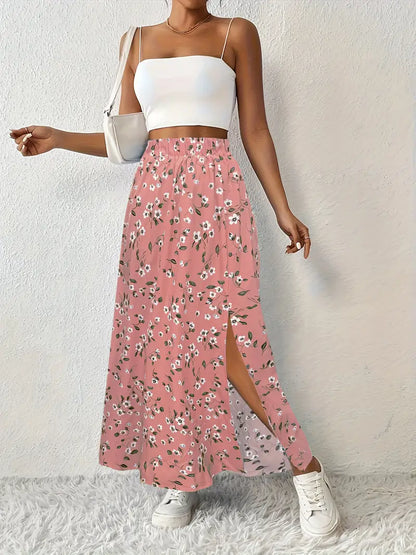 SOLYNNE – JUPE MAXI À IMPRIMÉ FLORAL