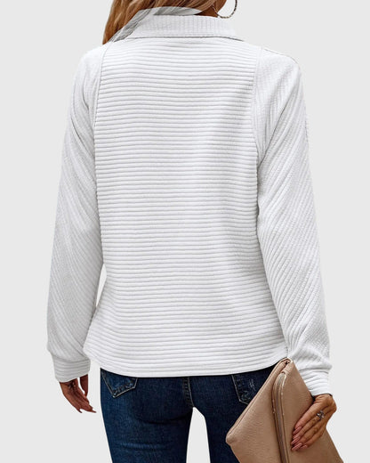 Molly | Pull Élégant à Mi-Zip