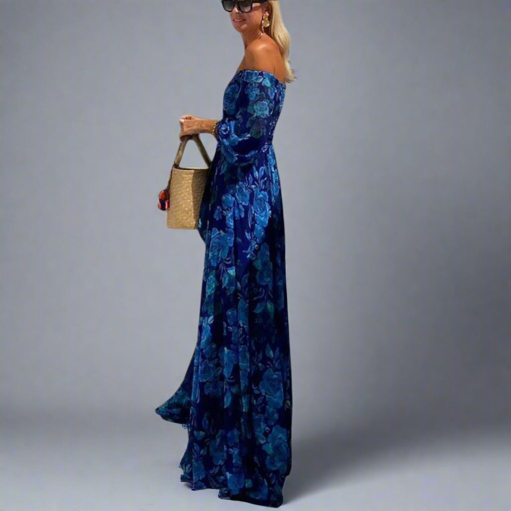 Annemarie | Robe Maxi Fleurie Élégante pour un Confort Optimal