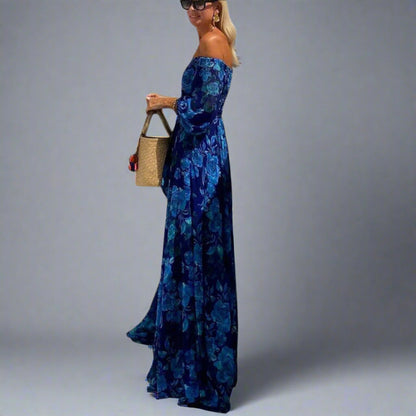 Annemarie | Robe Maxi Fleurie Élégante pour un Confort Optimal