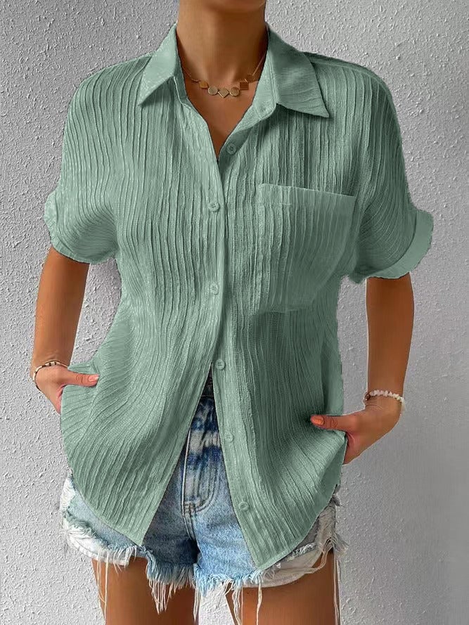 BLOUSE CLASSIQUE À COL ZAHINA