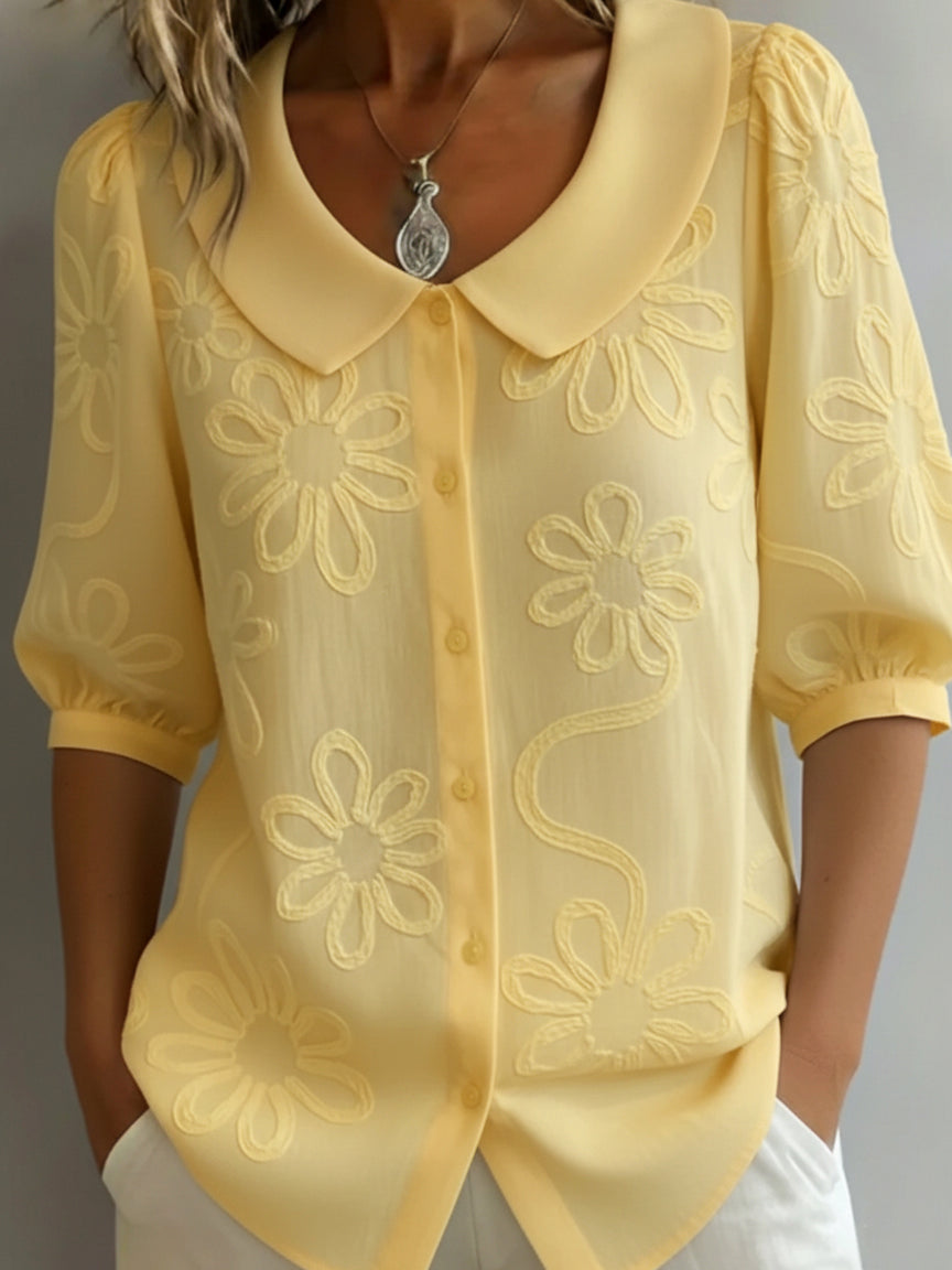 Aurélie — Blouse légère à fleurs élégance naturelle