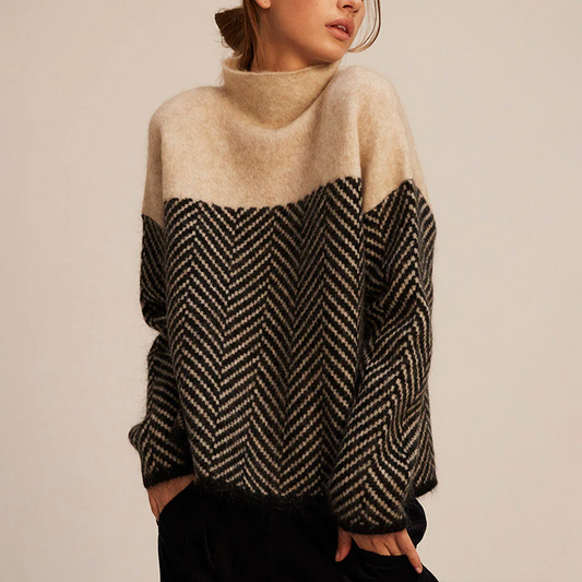 Eva | Pull à la Mode avec Col Haut