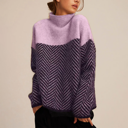 Eva | Pull à la Mode avec Col Haut