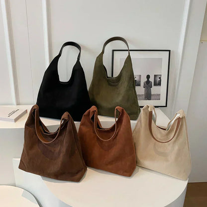Sac à Bandoulière Minimaliste pour Femme avec Texture Douce et Bandoulière Large