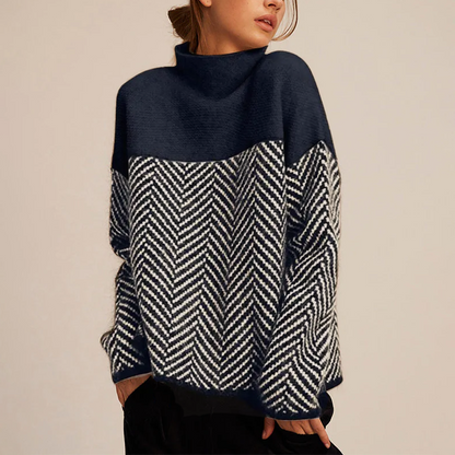 Eva | Pull à la Mode avec Col Haut