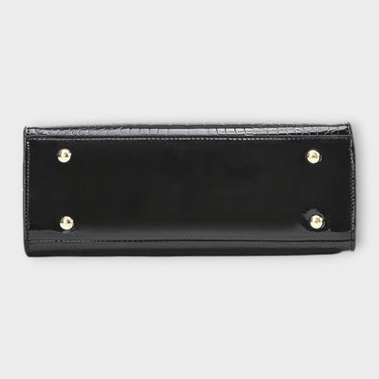 Gianna Boutique - Sac à Main en Cuir Croco Brillant