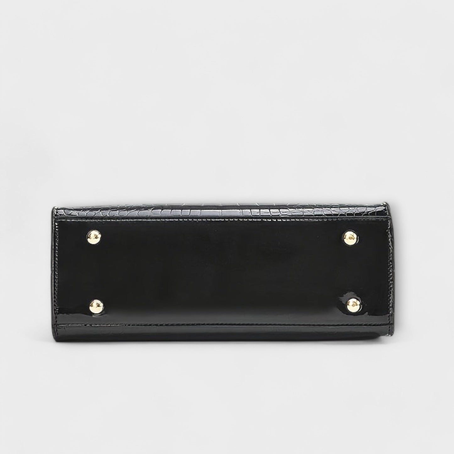 Sac à Main avec Motif Crocodile Brillant