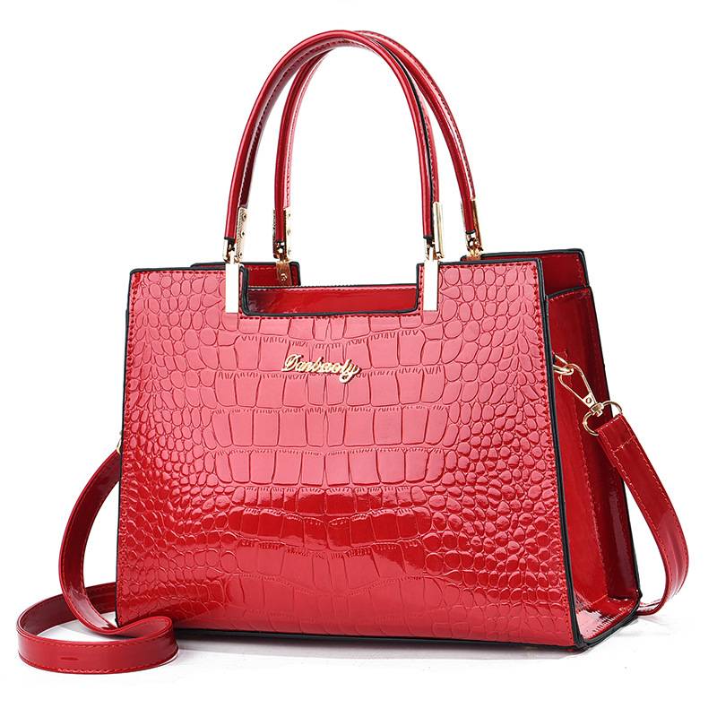 Gianna Boutique - Sac à Main en Cuir Croco Brillant