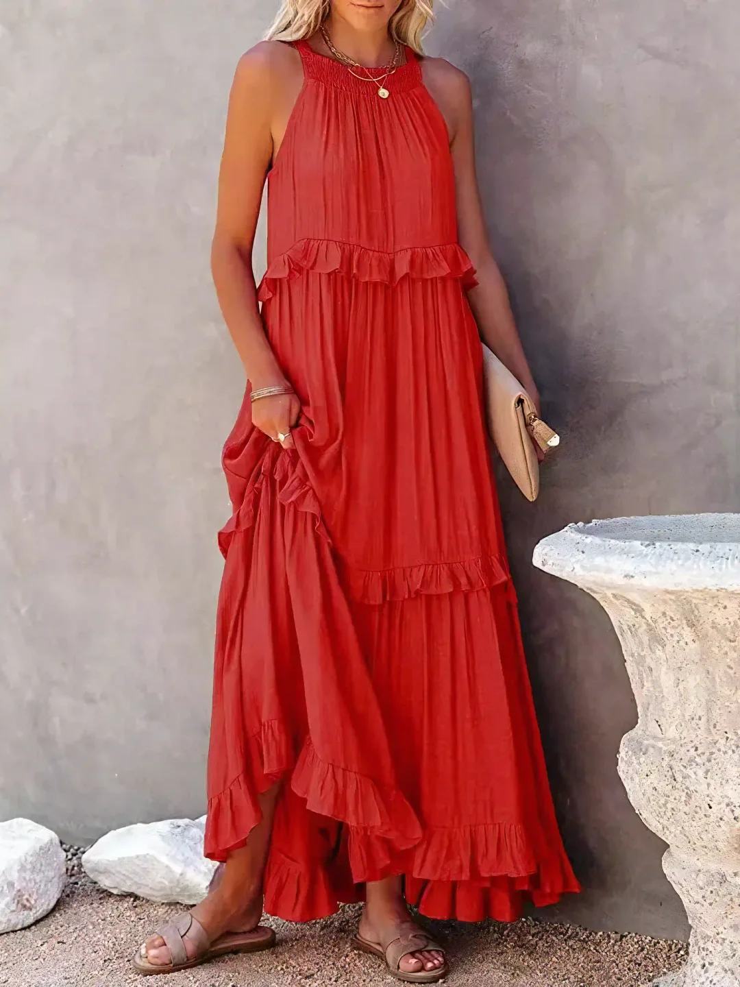 Mabel - Robe Maxi à Volants