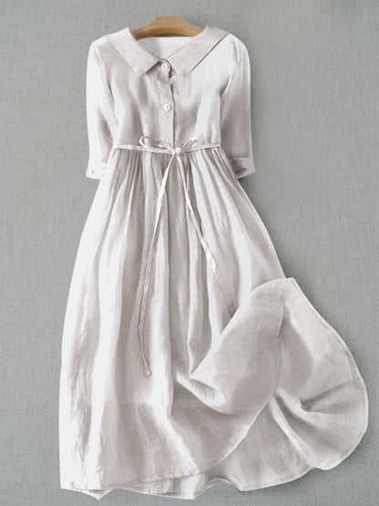 Lux - Robe Élégante à Manches Courtes avec Taille Ajustable