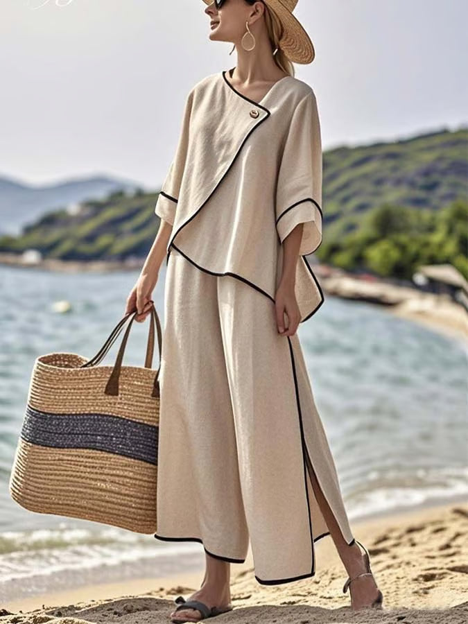 Ensemble boho en lin chic