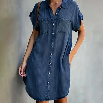 Delight – Robe en jean décontractée avec boutons