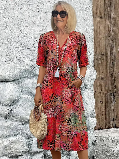 Skye - Robe d'été à décolleté en V