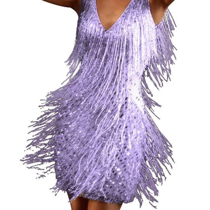 Elin – Robe brillante à franges pour des occasions spéciales