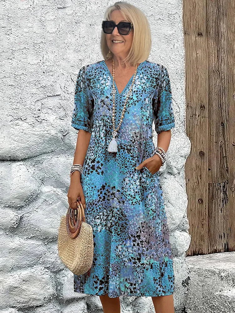 Camille | Robe Midi Vibrante