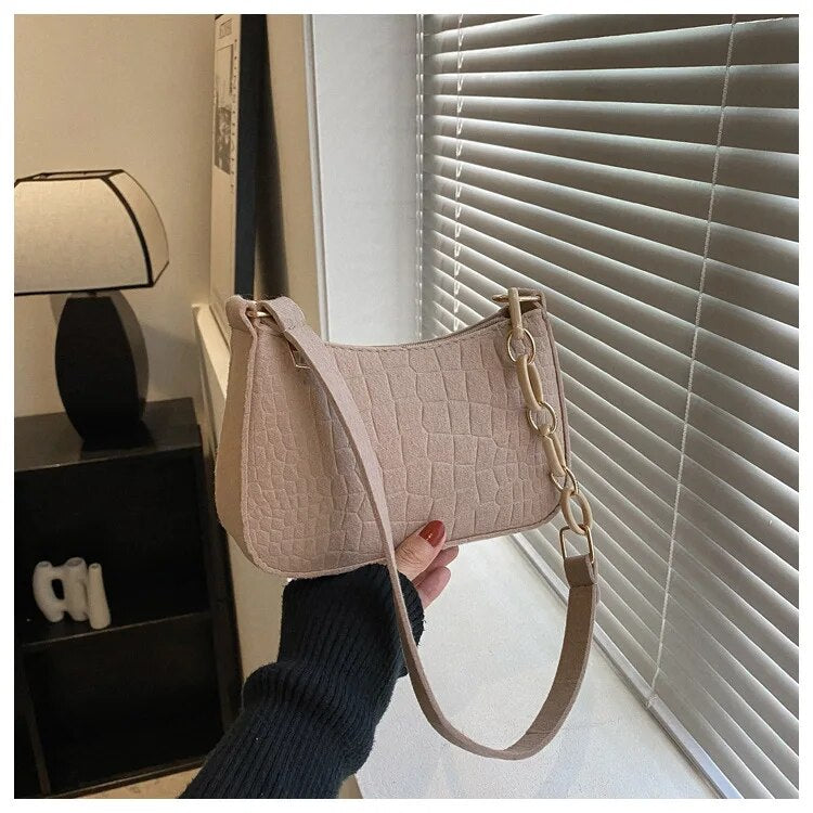 Magnella | Sac à main élégant avec design en relief crocodile