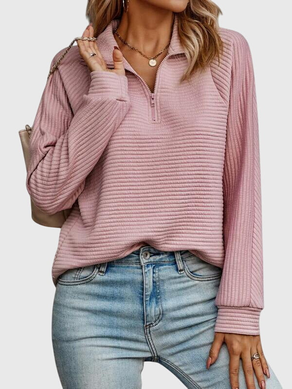 Molly | Pull Élégant à Mi-Zip