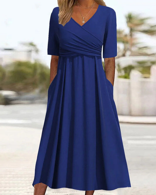 Hailey | Robe d'Été avec Décolleté en V et Poches