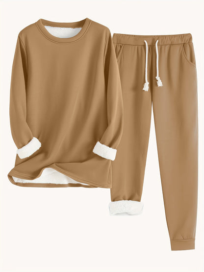 RILEY – ENSEMBLE DE LOUNGE EN POLAIRE AVEC DOUBLURE