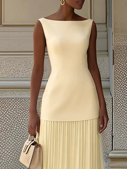 Micaela | Robe longue plissée de design