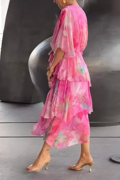 Cassia – Robe fluide en chiffon pour femme