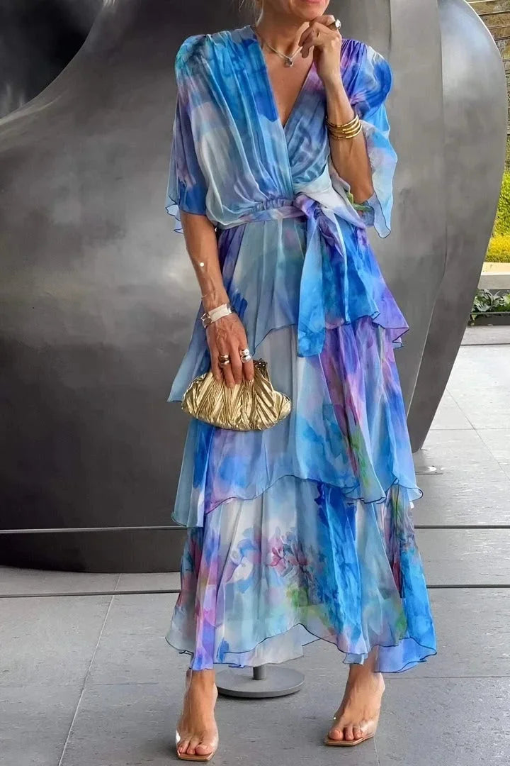 Cassia – Robe fluide en chiffon pour femme