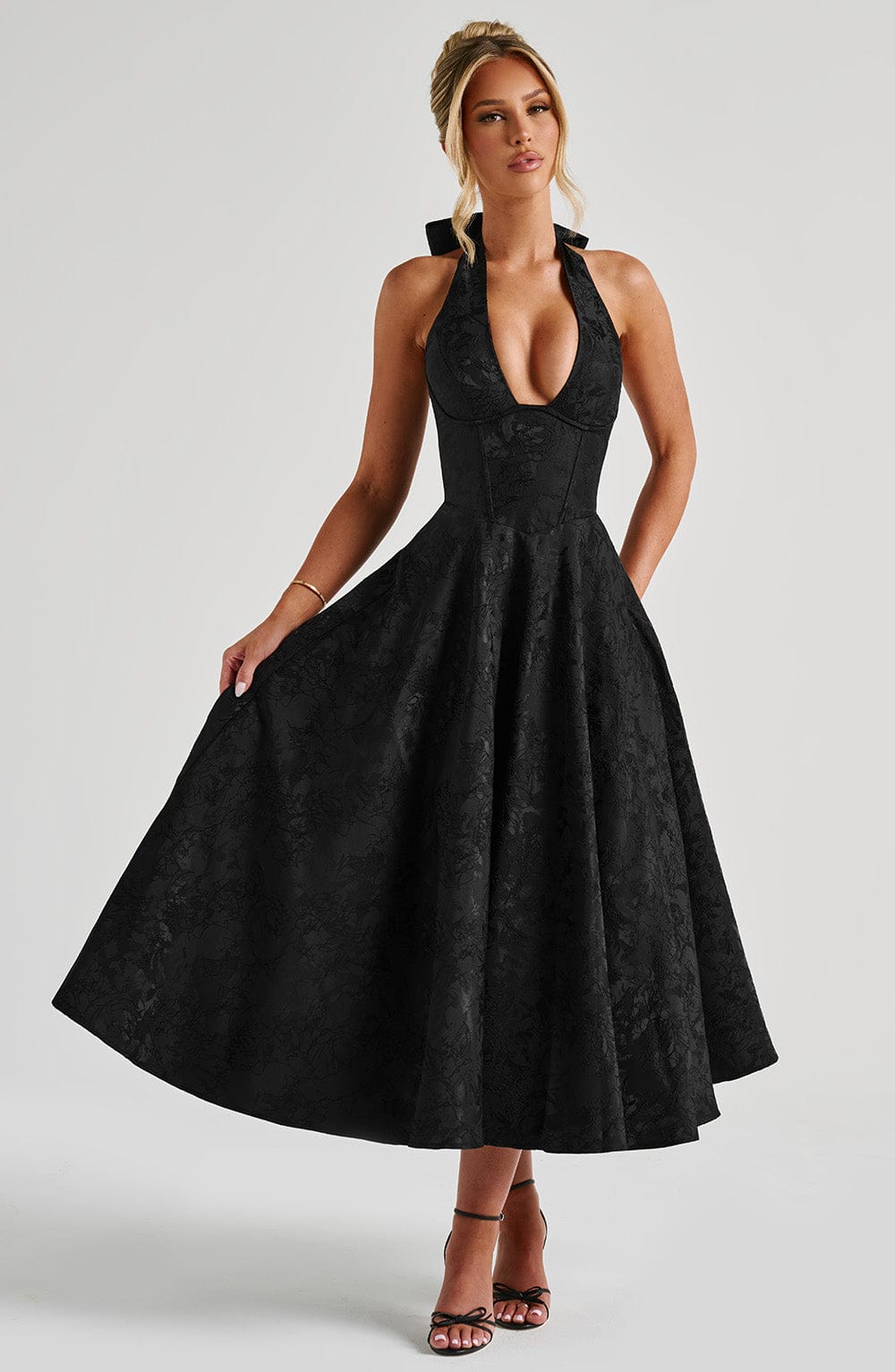 Eulalie - Robe à Dos Nu avec Décolleté en V Chic