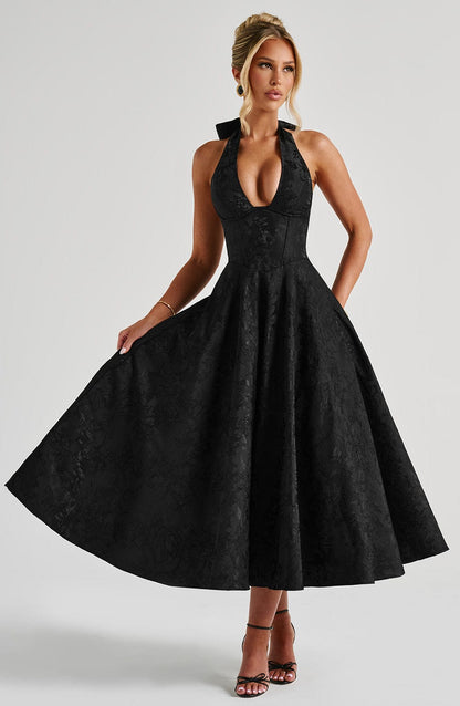 Eulalie - Robe à Dos Nu avec Décolleté en V Chic