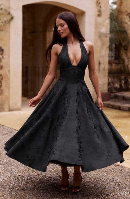 Eulalie - Robe à Dos Nu avec Décolleté en V Chic