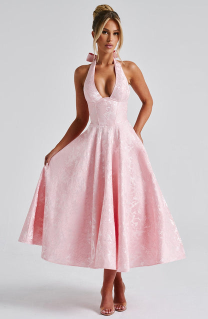 Eulalie - Robe à Dos Nu avec Décolleté en V Chic