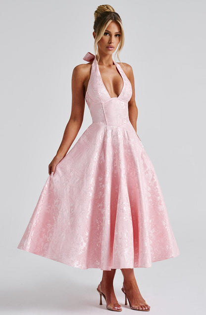 Eulalie - Robe à Dos Nu avec Décolleté en V Chic