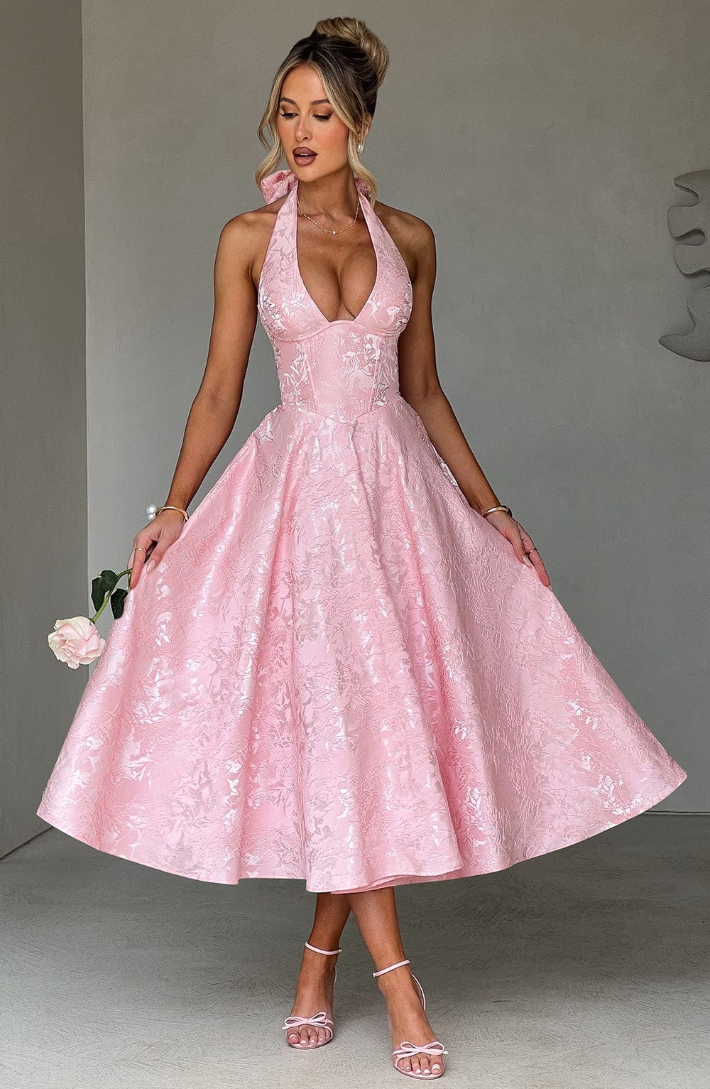 Eulalie - Robe à Dos Nu avec Décolleté en V Chic