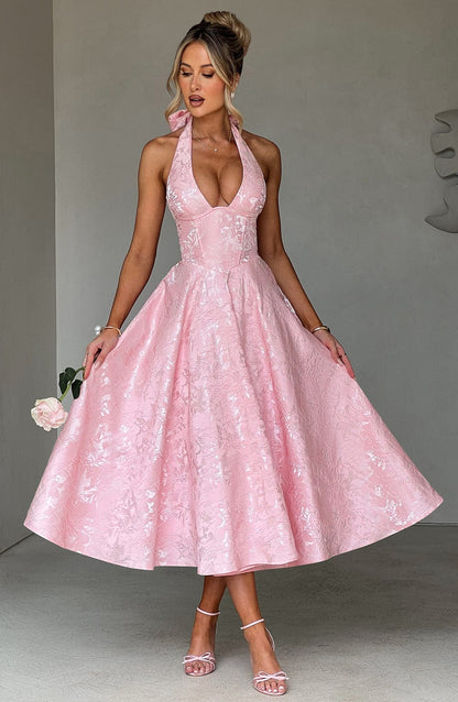 Eulalie - Robe à Dos Nu avec Décolleté en V Chic