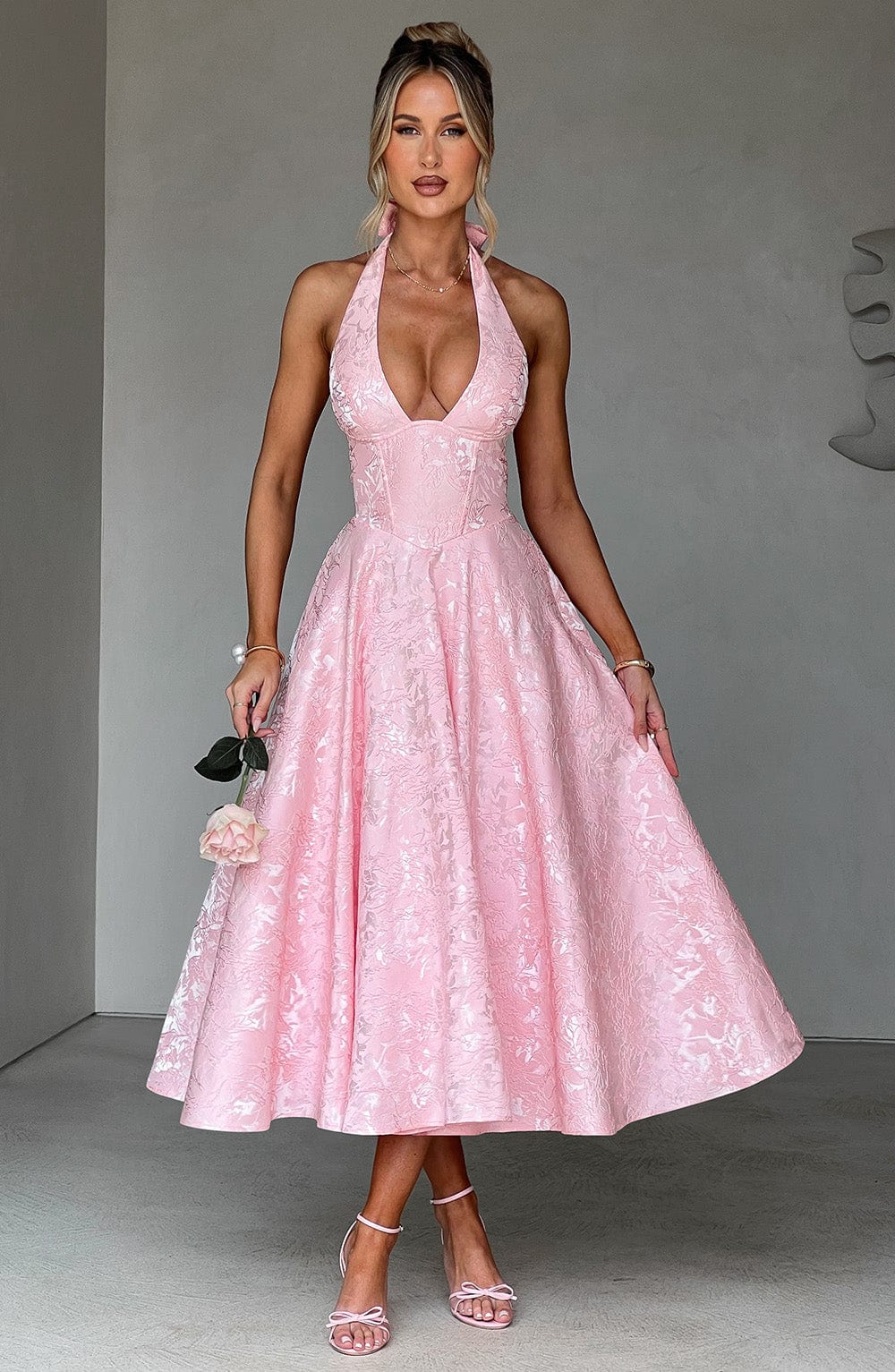 Eulalie - Robe à Dos Nu avec Décolleté en V Chic