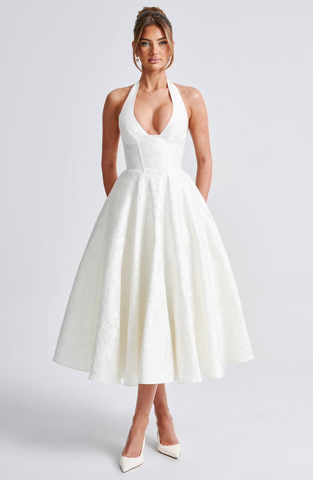 Eulalie - Robe à Dos Nu avec Décolleté en V Chic