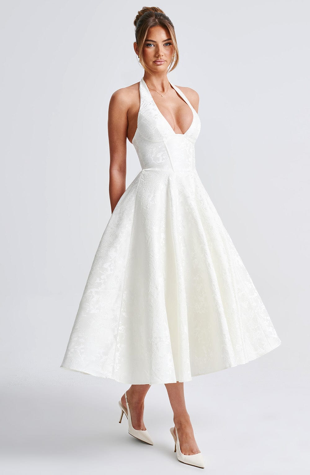Eulalie - Robe à Dos Nu avec Décolleté en V Chic