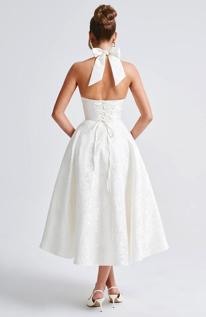 Eulalie - Robe à Dos Nu avec Décolleté en V Chic