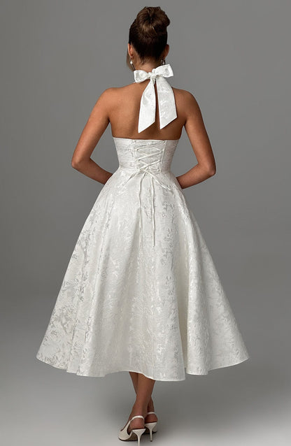 Eulalie - Robe à Dos Nu avec Décolleté en V Chic