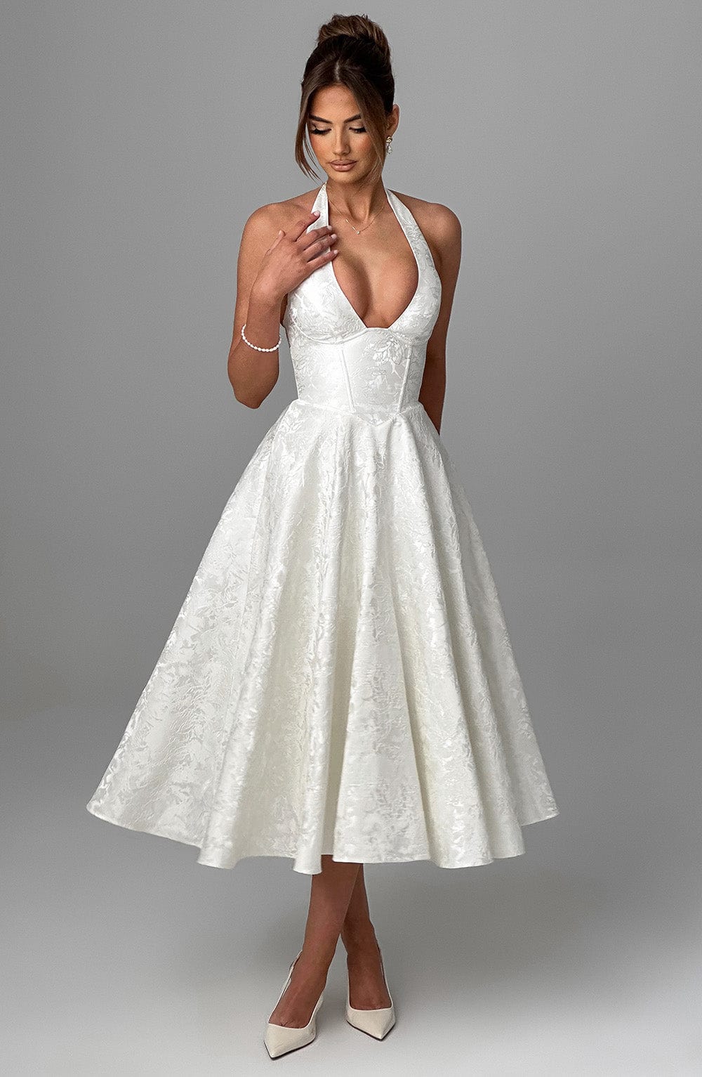 Eulalie - Robe à Dos Nu avec Décolleté en V Chic
