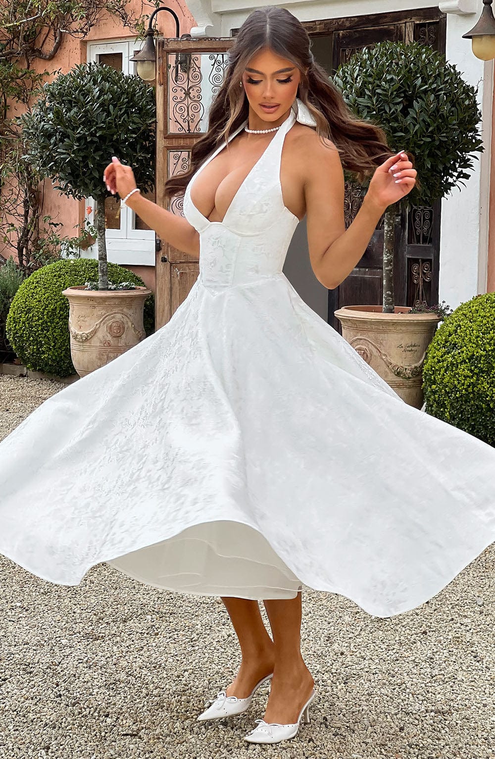 Eulalie - Robe à Dos Nu avec Décolleté en V Chic