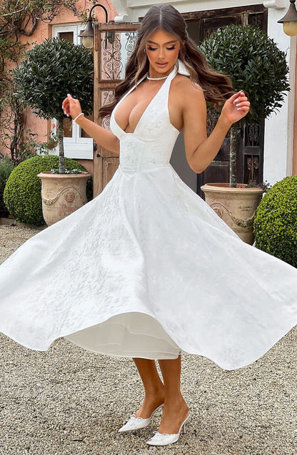 Eulalie - Robe à Dos Nu avec Décolleté en V Chic